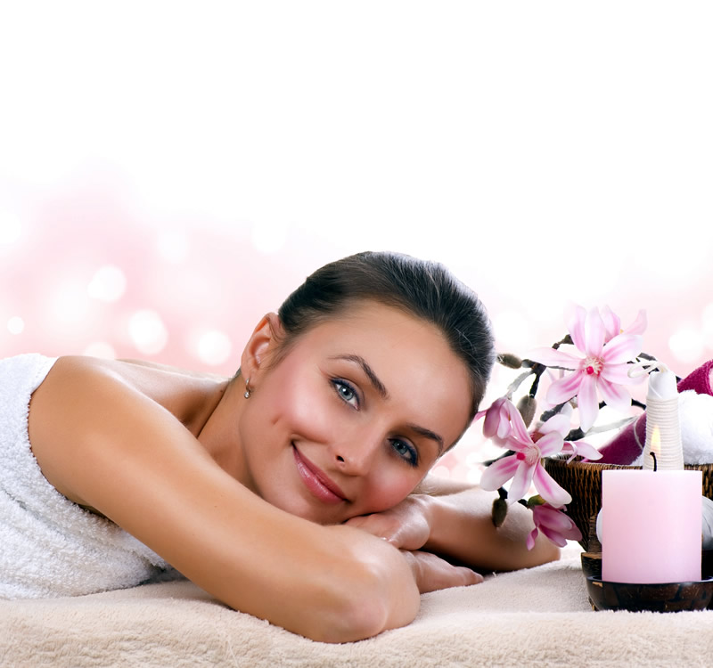 Woman enjoying massage - The Beauty Shack Salon Logo